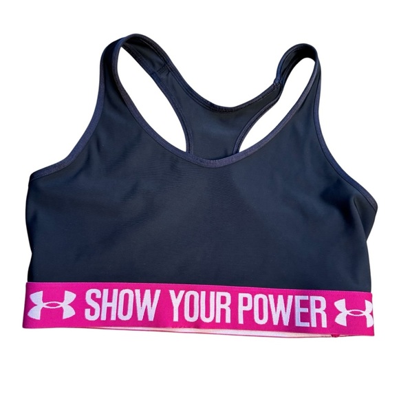 Under Armour Show Your Powerl Breast Cancer Awareness Sports Bra Small B13 - Picture 1 of 6